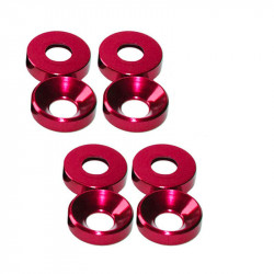 Conical washer RED M4 (8pcs)