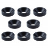 Conical washer BLACK M3 (8pcs)