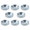 Conical washer SILVER M3 (8pcs)