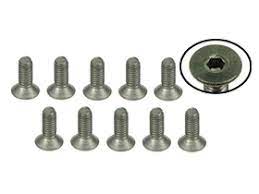 PRC Titanium M3x12 Flat Head Screws (10pcs)