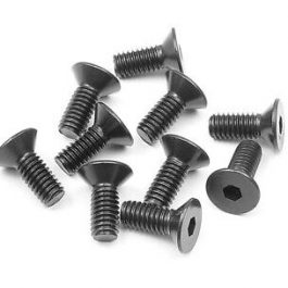 PRC Steel M4x8 Flat Head Screws (10pcs)