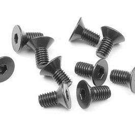 PRC Steel M3x10 Flat Head Screws (10pcs)